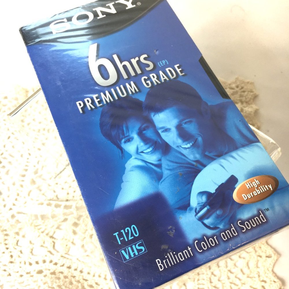 Sony T-120 VHS Tape 6 Hrs  NWT
